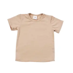 बच्चों नरम टी शर्ट 2019 ग्रीष्मकालीन सुंदर लड़की टी शर्ट/प्यारा टी शर्ट लड़कियों को लड़कों के लिए कार्बनिक कपास टी शर्ट बच्चों