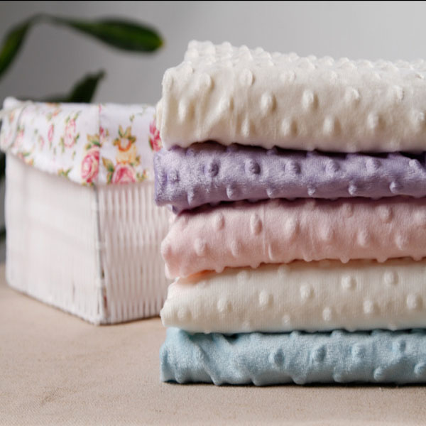 Мягкая ручка, теплая цветная Полиэстеровая ткань minky для детской люльки