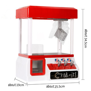 Máquina de Juegos Musical Mini para Niños, Máquina de Garras de Dulces, Máquina de Peluches con Música, Máquina de Juegos que Funciona con Monedas - Product Image 2