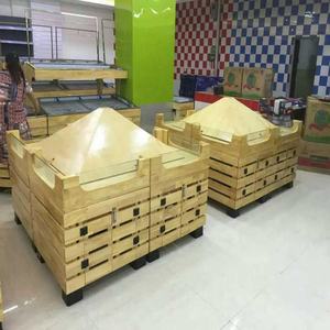 Estante de madera para verduras de China, expositor de frutas para <span class=keywords><strong>supermercado</strong></span> - Product Image 4