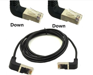 Personalizado LSZH SFTP Cat6 Cable de conexión Ethernet RJ45 de doble ángulo Envío rápido Cable de audio y video - Product Image 3