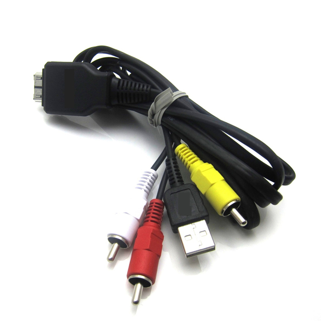 USB AV DC Connector Cable for Sony Cyber-Shot DSC-H55 14.1MP Digital Camera W/10x Zoom Power Cables