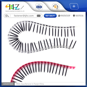La fábrica suministra directamente M4.5 C1022 drywall cotejados tornillos con tira de plástico - Product Image 5