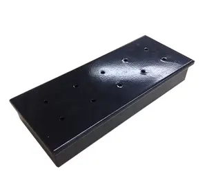ウッドチップ用バーベキューバーベキューグリルミートスモーカーボックスガスチャコールグリルの焦げ付き防止表面に最適なバーベキューアクセサリー