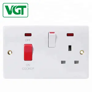 Factory directly 45A white cooker switch socket/home electrical switch