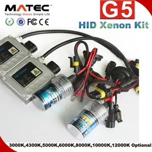 超级明亮氙气 hid 套件 35 w 55 w 75 w 100 w 4300 w 6000 k 8000 k k car hid 氙气灯