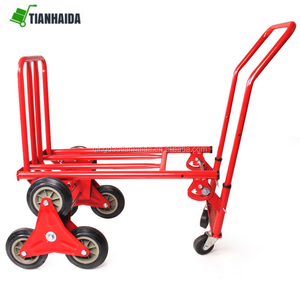 중국 제조업체 6 개의 바퀴가 계단을 오를 수 있습니다. 핸드 트럭 플랫폼 계단 용 <span class=keywords><strong>3</strong></span> 개의 바퀴 트롤리 - Product Image 2