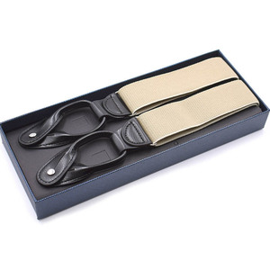Bretelles en cuir véritable élastiques de conception raffinée, best-seller <span class=keywords><strong>2018</strong></span>, personnalisées pour hommes - Product Image 6