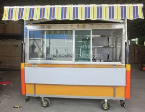 De alta calidad de la comida de la calle vending carro carrito de comida móvil diseño carrito de comida móvil precio