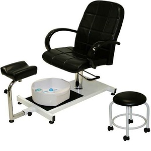 Poltrona Pedicure Girevole Regolabile in Altezza con Sollevamento Idraulico per Spa, Salone di Bellezza, in Pelle PU, OEM/ODM - Product Image 5