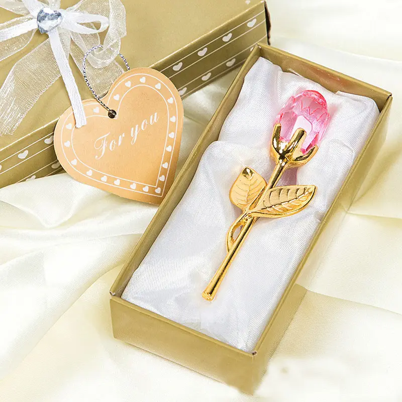 2019 populaire Cristal Rose Cadeaux Pour Faveur De Mariage
