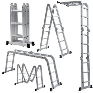 Échelles pliables en <span class=keywords><strong>aluminium</strong></span> multi-usages, 1 pièce, échelle pliable et légère - Product Image 1