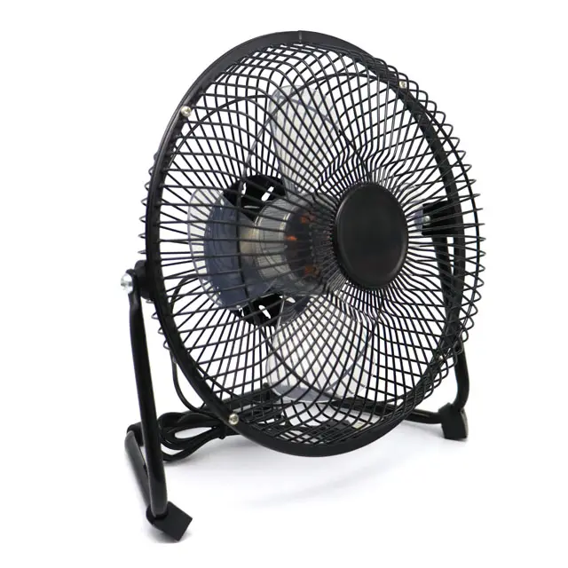 8" Metal Air Cooling DC 5V Rechargeable Table Small Air Cooler Fan 8 inch Portable Desk Mini USB Fan With Lithium Battery