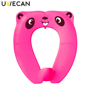 Asiento de Entrenamiento para Ir al Baño Portátil para Niños, Funda Plegable para Orinal con <span class=keywords><strong>Bolsa</strong></span> de Transporte, Diseño de Animales para Uso en Exteriores - Product Image 2