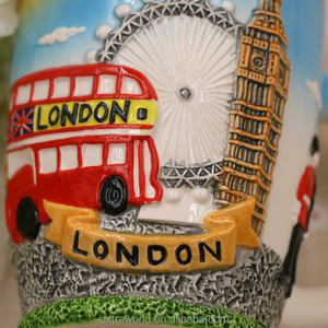 10031 yeni sıcak satış seramik 3D turist londra hatıra kupa