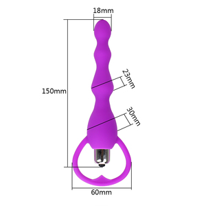 Uzun Anal boncuk vibratör Anal <span class=keywords><strong>Plug</strong></span> prostat masaj popo fiş silikon seks oyuncakları kadın erkek mastürbasyon seks ürünleri - Product Image 5