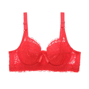 Nuovo popolare Plus di grandi dimensioni reggiseni in pizzo per donna Bralette biancheria intima Sexy Super Push up ragazza minimizzatore profondo V - Product Image 6