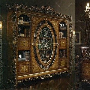 Armario de libros para sala de lectura, Color brillante, <span class=keywords><strong>barroco</strong></span> francés de lujo, sala de estudio - Product Image 1