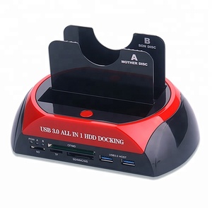 ตัวแยกพอร์ต USB3.0 แบบคู่ สำหรับฮาร์ดดิสก์ SATA  แท่นเชื่อมต่อฮาร์ดดิสก์แบบคู่ Fdu-xt Pro แท่นเชื่อมต่อฮาร์ดดิสก์ SATA - Product Image 1