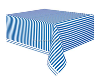 Couverture de table en plastique colorée à rayures de mode, 54X108