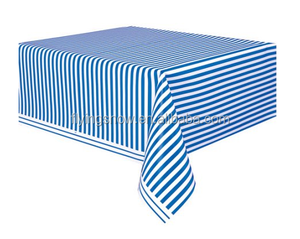 Fashion Stripe Colorful <strong>Plastic</strong> <strong>Table</strong> <strong>Cover</strong>, 54X108 - Product Image 4