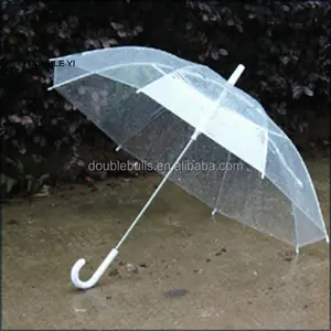 Pvc Transparante Reclame Paraplu, Groothandel 21 Inch 8K Transparante Paraplu