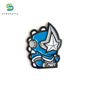 Tela suave esmalte insignias de Metal sin pedido mínimo Anime esmalte Pin insignias - Product Image 1
