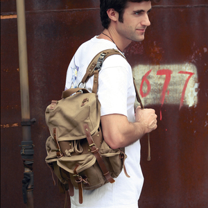 T 2296 Wholesale <strong>Backpack</strong> Mens Blank Canvas <strong>Drawstring</strong> <strong>Backpack</strong> - Product Image 1