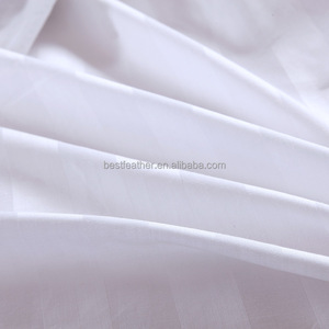 Satin Bettlaken Bett bezug, Baumwolle Kissen bezug, 3cm Streifen Satin Bettwäsche Set - Product Image 6