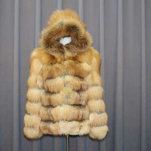 Cappotto da Donna <span class=keywords><strong>Taglie</strong></span> <span class=keywords><strong>Forti</strong></span> con Cappuccio in Pelliccia di Volpe, Cappotto Invernale Russo con Cappuccio in Pelliccia di Volpe - Product Image 5