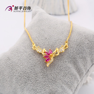 <span class=keywords><strong>Xuping</strong></span> oro 24 K di modo di stile strass red collana di zircon per le donne - Product Image 6