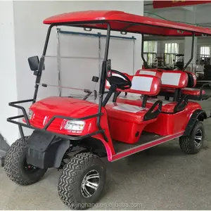 Popular 6 Passengers Gas Golf Cart With 12inch Off Road Tyre/personal Gasoline Powered Golf Car For Sale