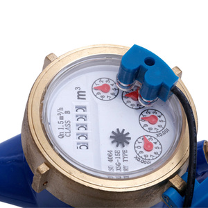 ISO4064 Klasse B Indien pulse mulit jet trockenen typ messing fernbedienung kaltes wasser meter mit äußere einstellung gerät - Product Image 6