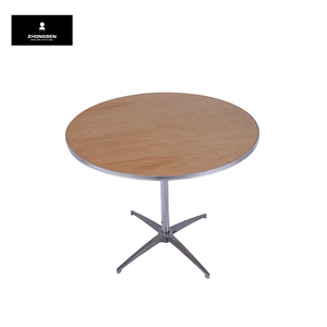 Vòng Gỗ <span class=keywords><strong>Pub</strong></span> Cocktail Bảng Thanh với Kim Loại Nhôm Cạnh - Product Image 2