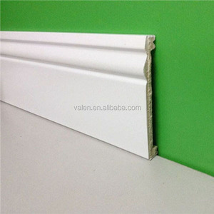 Plinthe blanche pour plancher mural, facile à installer, moulure de plinthe décorative pour hôtel - Product Image 2