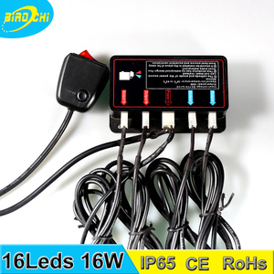STROBE tráfico Advisor 12/24 voltios 16 w impermeable LED mini Grille advertencia luces con control remoto inalámbrico - Product Image 3