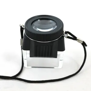 10X Acrylic lens dome magnifier with rope