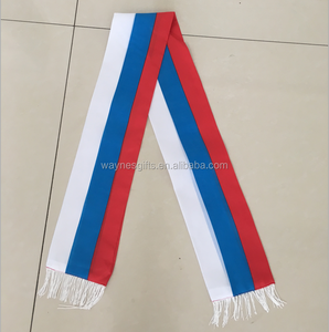 مخصص تصميم الحرير طباعة الشاشة روسيا العلم وشاح مشجعي كرة القدم - Product Image 1