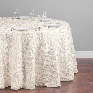 Toalhas de mesa retangular rossete, forros para mesa e festa na moda, retangular de cetim, damask