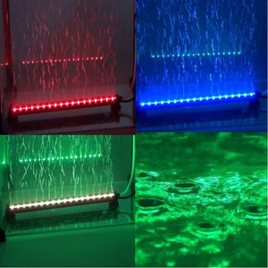 Lumière LED d'aquarium à bulles d'air colorées RGB à distance, <span class=keywords><strong>lampe</strong></span> pour aquarium de poissons, <span class=keywords><strong>corail</strong></span> - Product Image 2