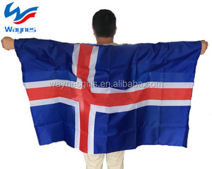 Drapeau de corps de drapeau national islandais promotionnel personnalisé - Product Image 1