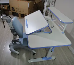 Nouvel arrivage de bureau et chaise réglables pour enfants, ensemble de Table et de chaise multifonction pour bureau à domicile