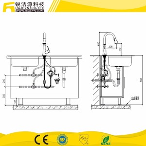 Long Cou <span class=keywords><strong>Vert</strong></span> Automatique Cuisine <span class=keywords><strong>Pull</strong></span> Out Robinet - Product Image 3