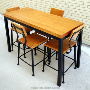 2017 vintage industrial de muebles de hierro se restaurante patrimonio muebles al aire libre - Product Image 3