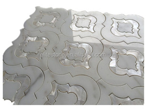 装饰浴室室内waterjet金色玻璃马赛克瓷砖 - Product Image 5