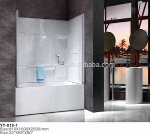 2018 Nuovo <span class=keywords><strong>vasca</strong></span> da bagno in acrilico <span class=keywords><strong>e</strong></span> parete surround combo con towel bar - Product Image 2
