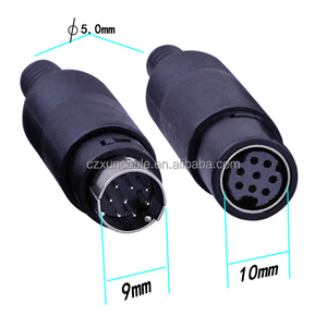 Bxon Mini DIN 8 pin nam và nữ Hàn Loại ổ cắm kết nối 8 pins Svideo cắm và jack - Product Image 5