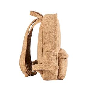 Design Cork Quilted Point <strong>Small</strong> <strong>Backpacks</strong> <strong>Black</strong> Beige Back Pack Travel School Bag for Girls - Product Image 3