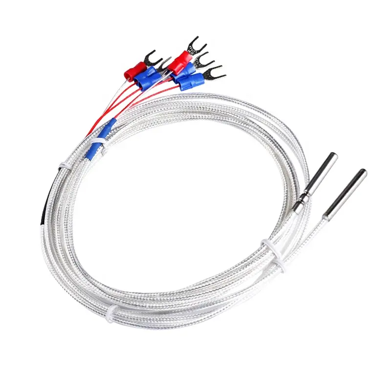 Sensor de temperatura clase A 3 cables pt1000 pt-100 pt 100 sonda pt100 rtd