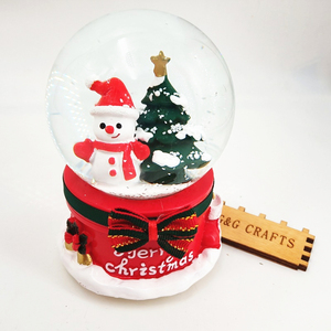 Resin Christmas <strong>Snow</strong> <strong>Ball</strong> Music Box - Product Image 1